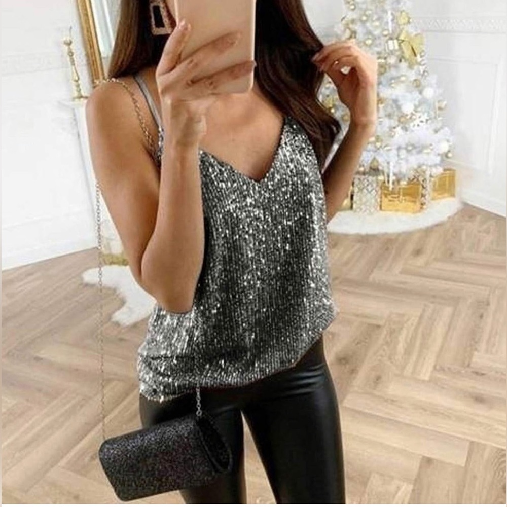 Womens Sexy Ladies Swing Cami Vest Clubwear Strappy Tank Top Blouse Summer